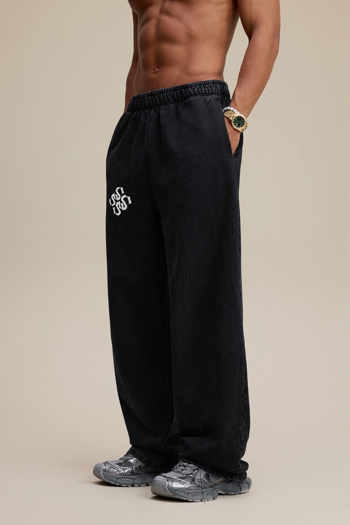 STASTOIC Onyx Black Sweatpants